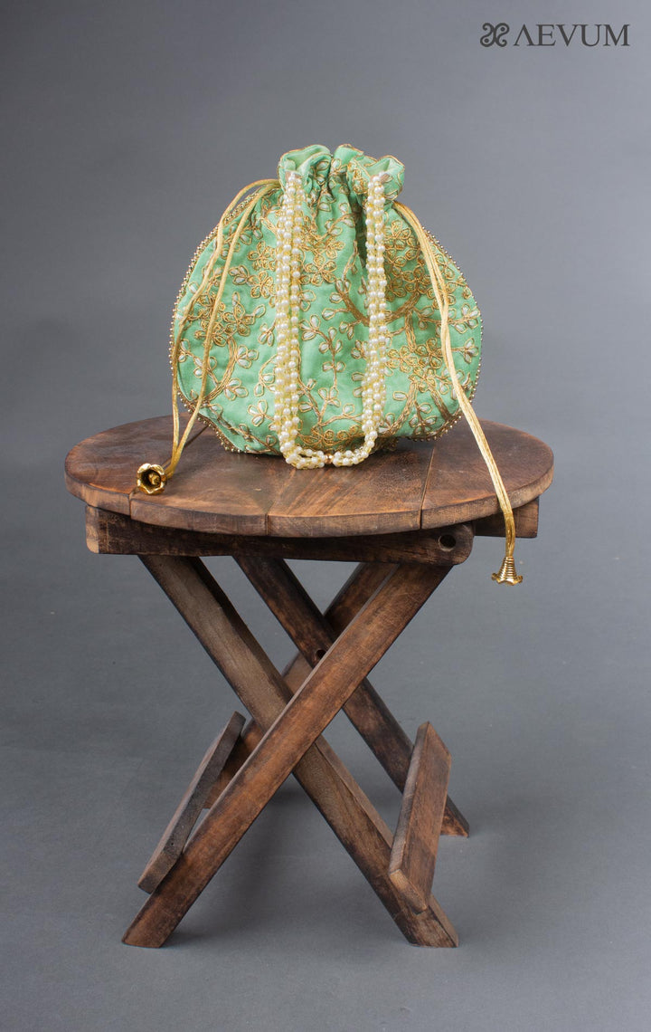 Embroidered Potli Bag - 6236 - AEVUM