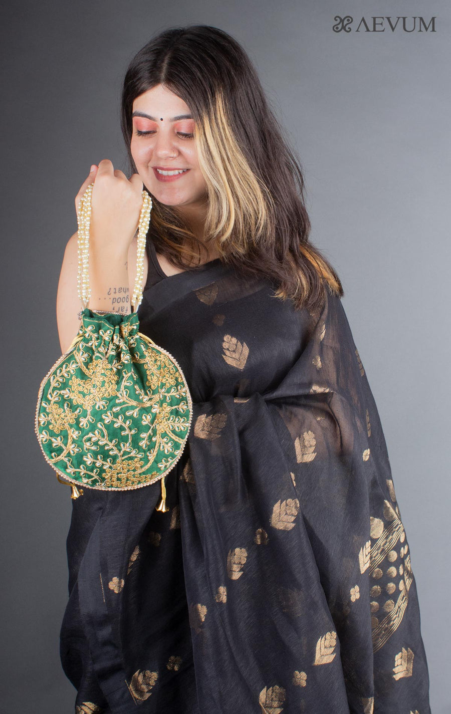Embroidered Potli Bag - 6240 Potli Bag AEVUM
