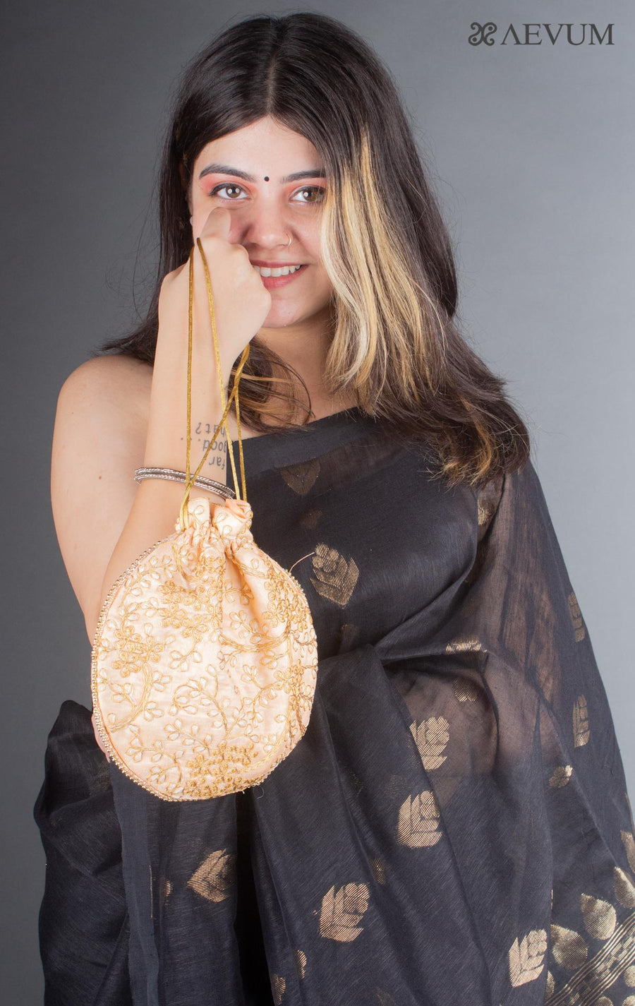 Embroidered Potli Bag - 6248 Potli Bag AEVUM