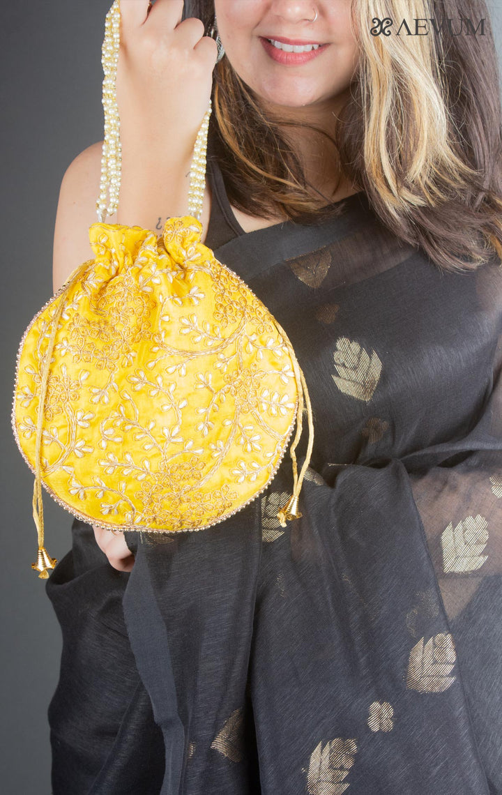 Embroidered Potli Bag - 6254 Potli Bag AEVUM