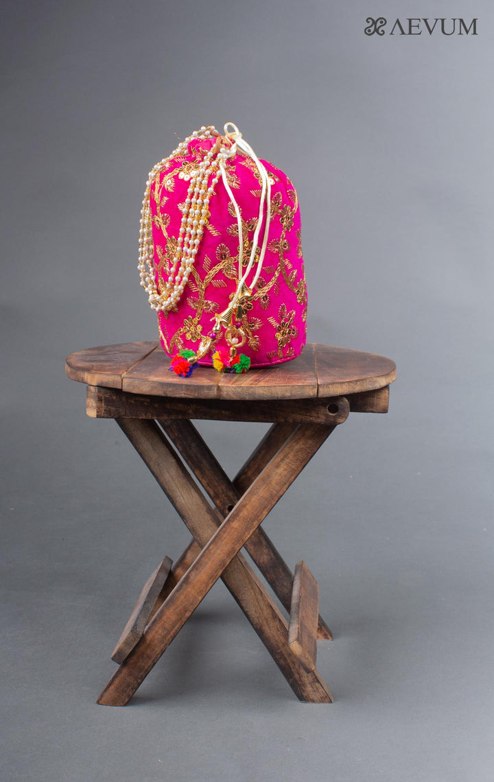 Embroidered Potli Bag - 6261 - AEVUM