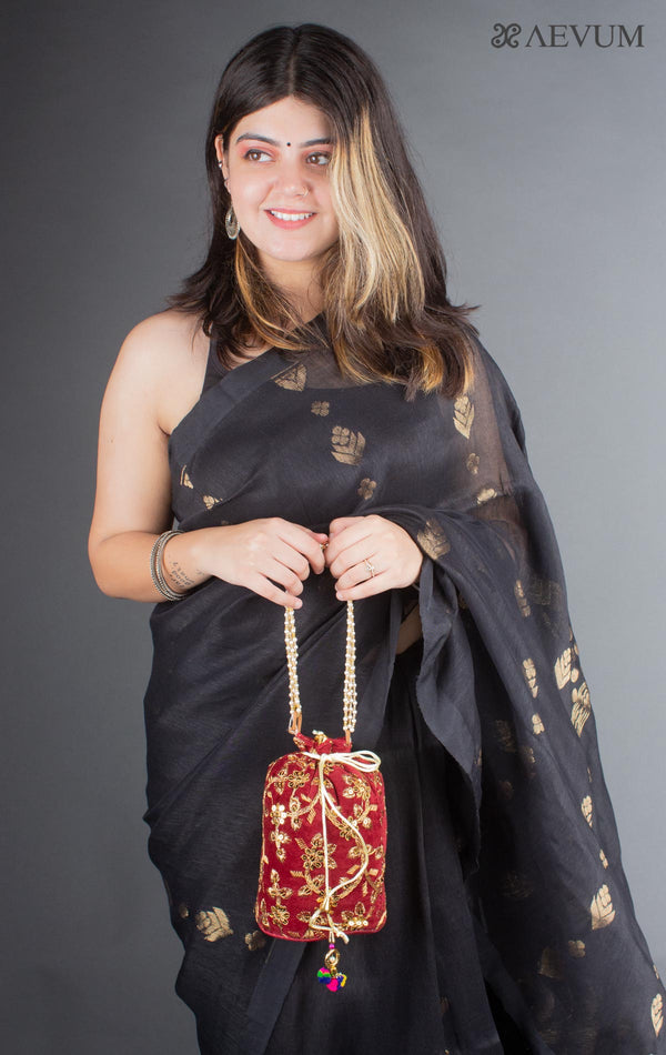 Embroidered Potli Bag - 6264 - AEVUM