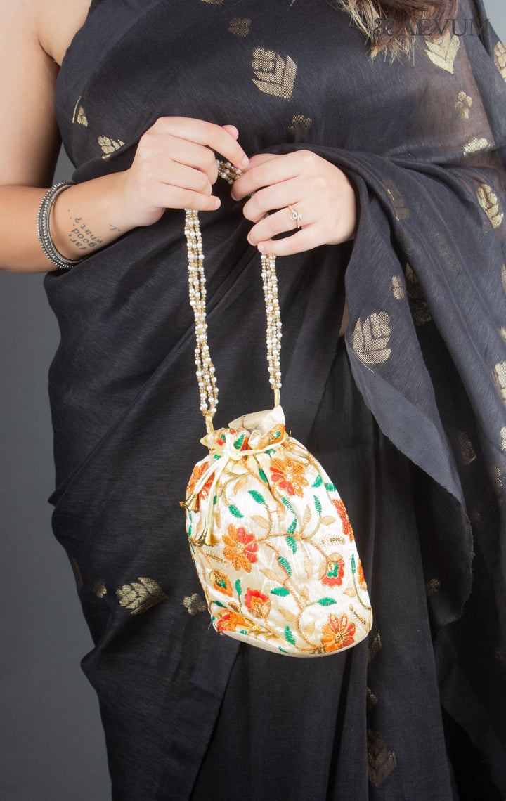 Embroidered Potli Bag - 6267 Potli Bag AEVUM