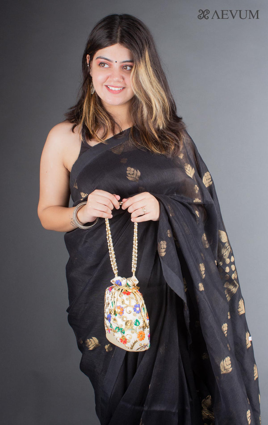 Embroidered Potli Bag - 6273 Potli Bag AEVUM