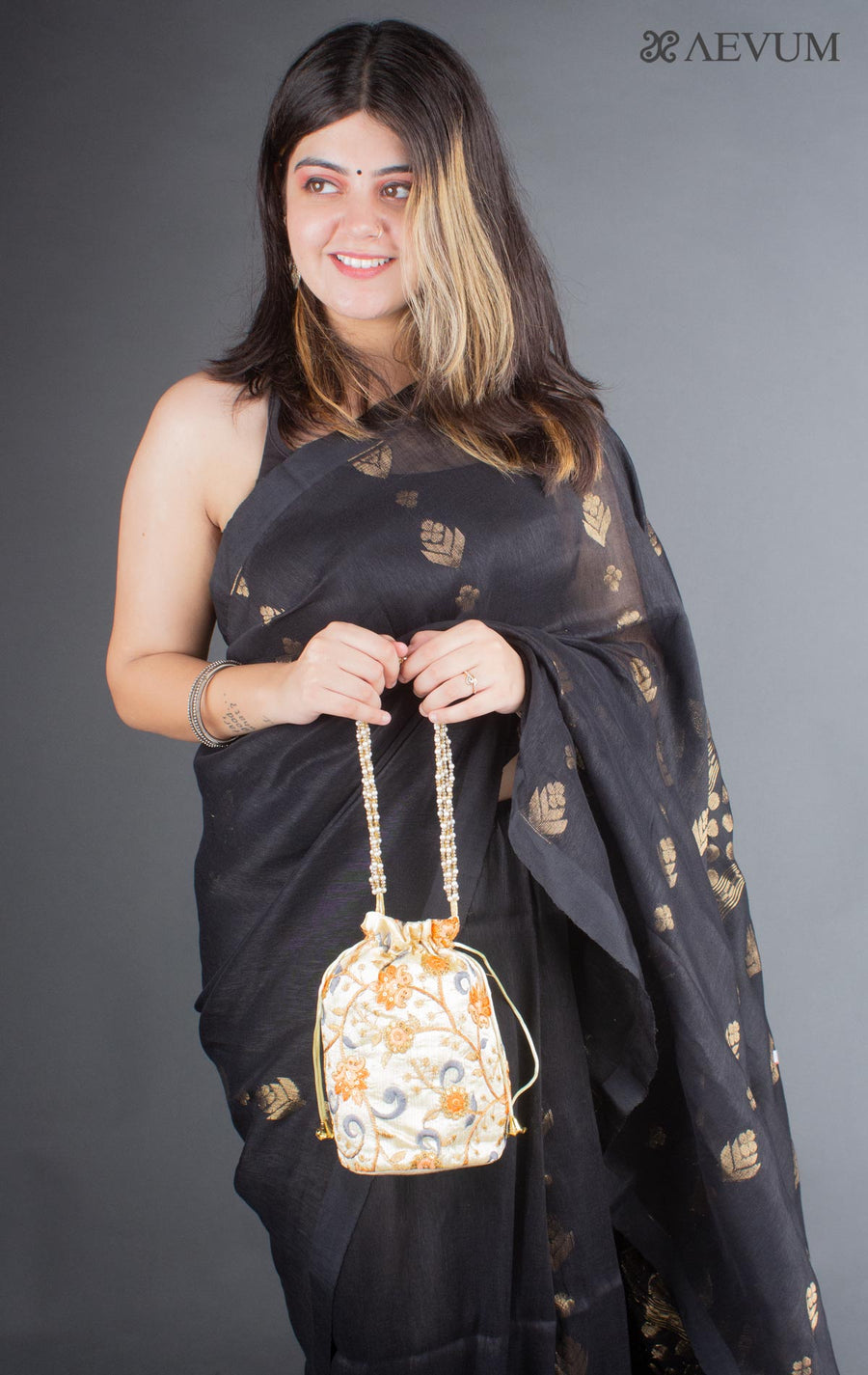 Embroidered Potli Bag - 6279 Potli Bag AEVUM