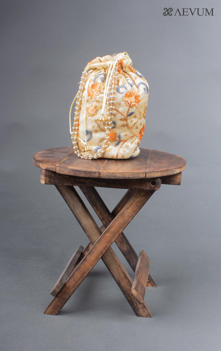 Embroidered Potli Bag - 6279 - AEVUM