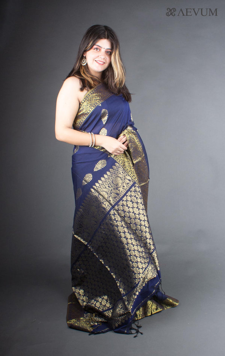Cotton Linen Banarasi Handloom Saree - 6308 Saree Ashoke Pal   
