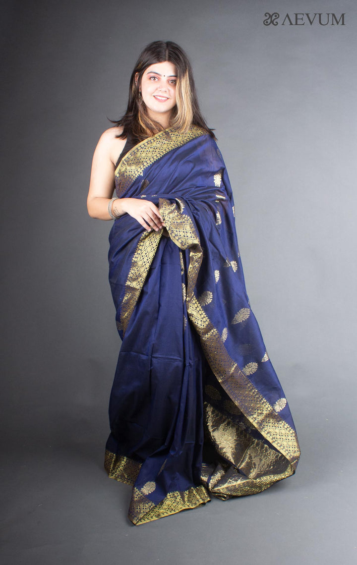 Cotton Linen Banarasi Handloom Saree - 6308 Saree Ashoke Pal   