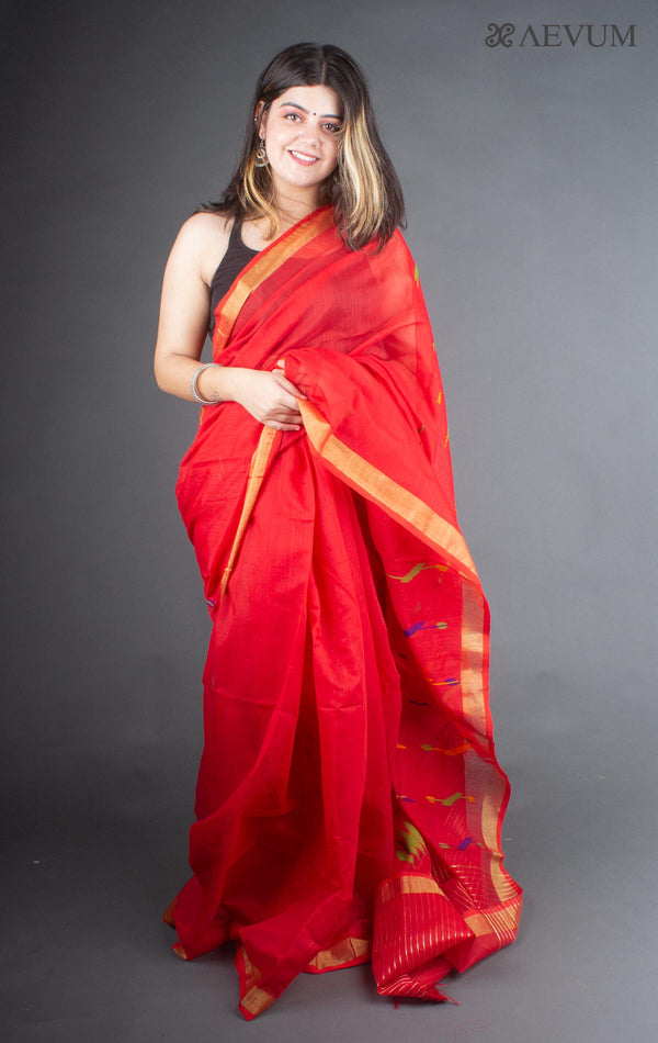Tant Silk Bengal Handloom Saree - 6316 - AEVUM