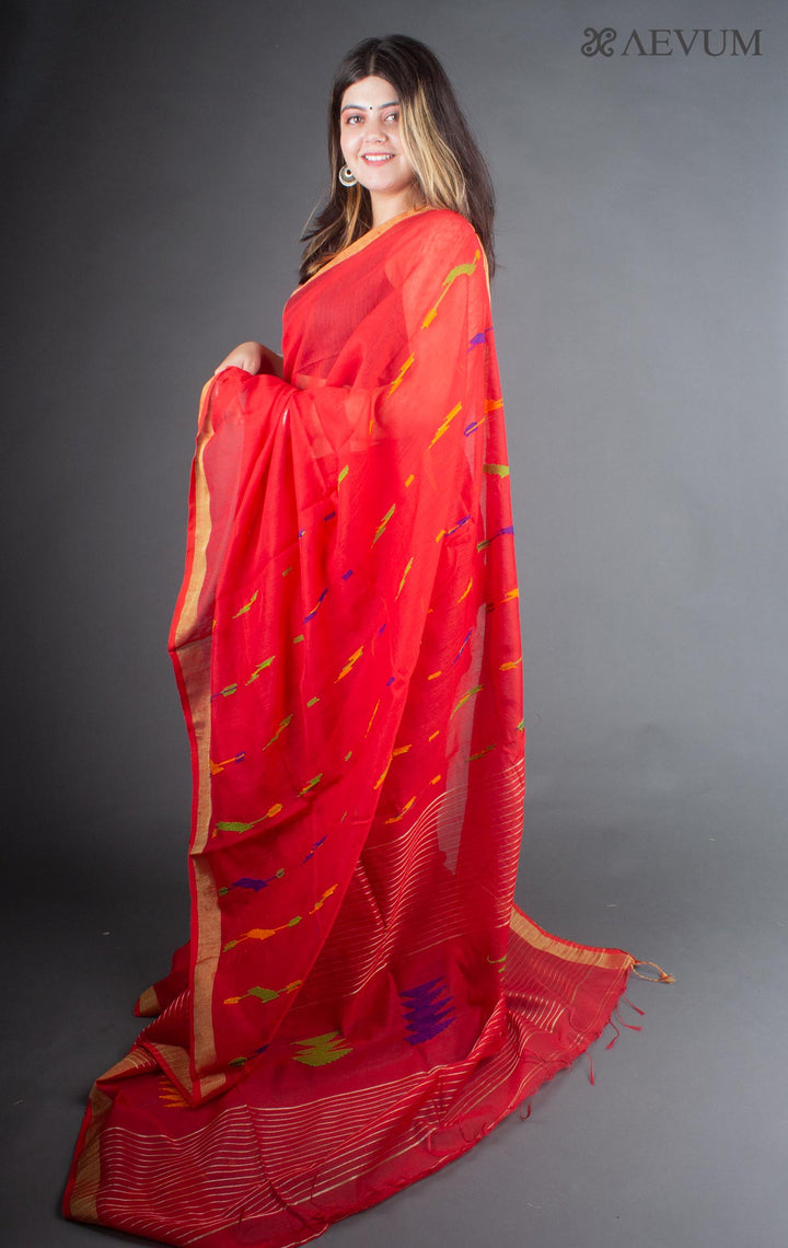 Tant Silk Bengal Handloom Saree - 6316 - AEVUM