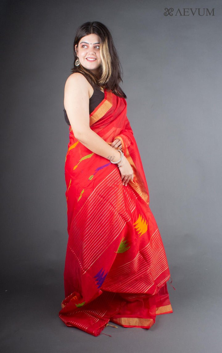 Tant Silk Bengal Handloom Saree - 6316 - AEVUM