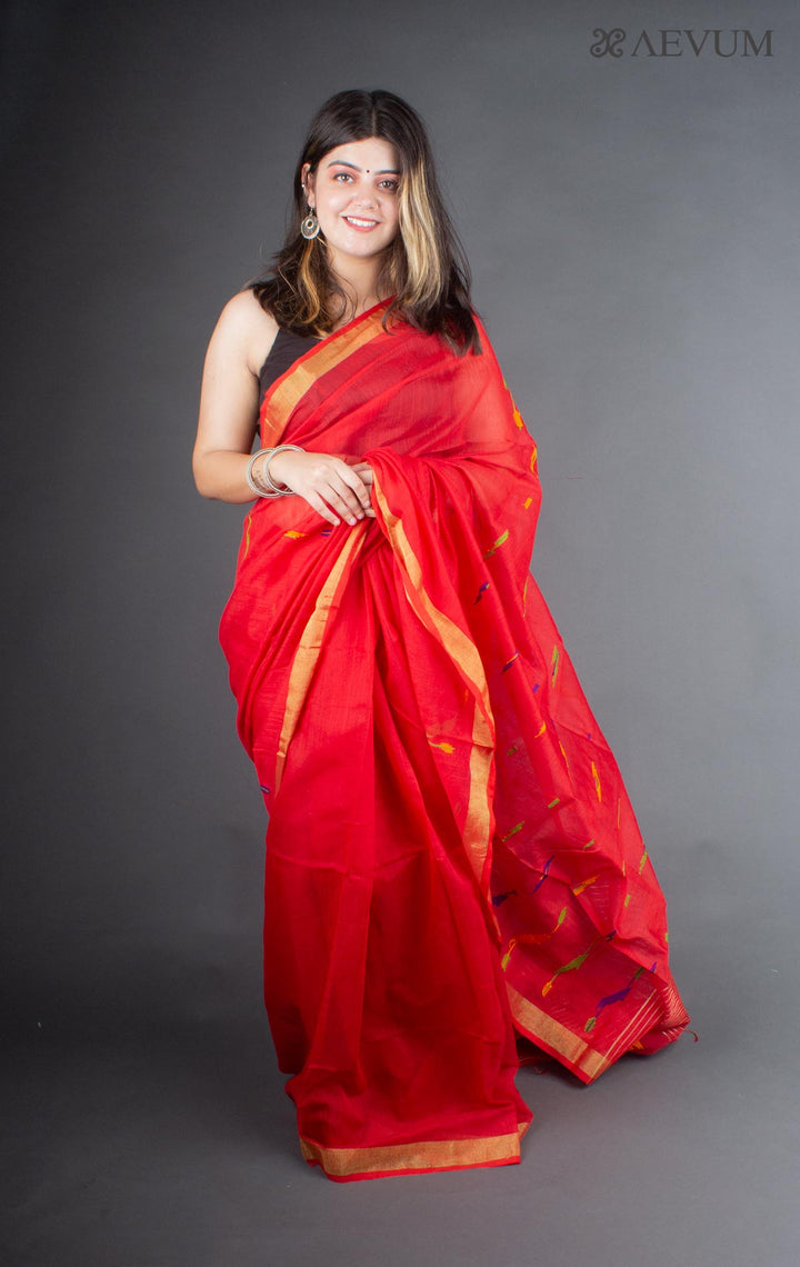 Tant Silk Bengal Handloom Saree - 6316 - AEVUM