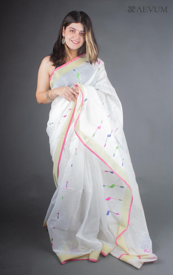 Tant Silk Bengal Handloom Saree - 6317 - AEVUM