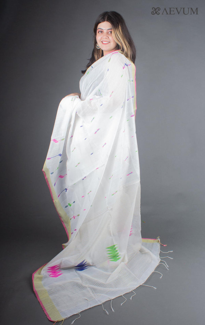 Tant Silk Bengal Handloom Saree - 6317 - AEVUM