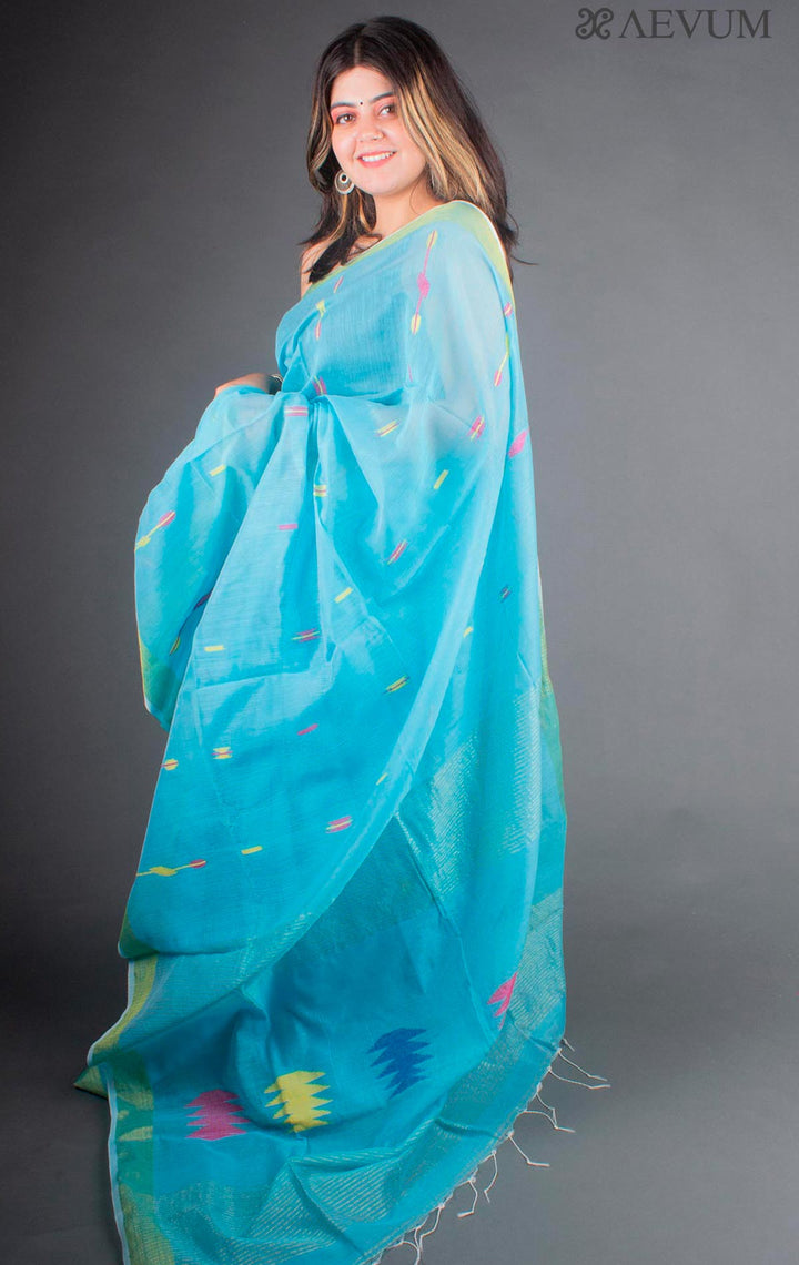 Tant Silk Bengal Handloom Saree - 6318 - AEVUM