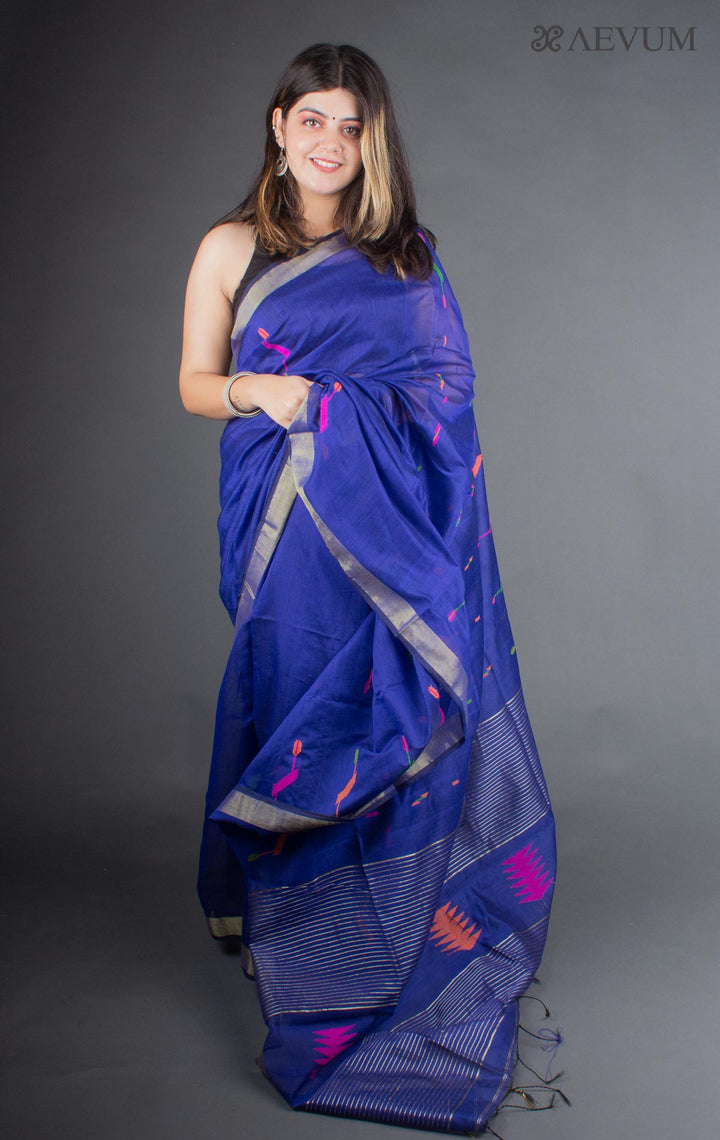 Tant Silk Bengal Handloom Saree - 6319 - AEVUM