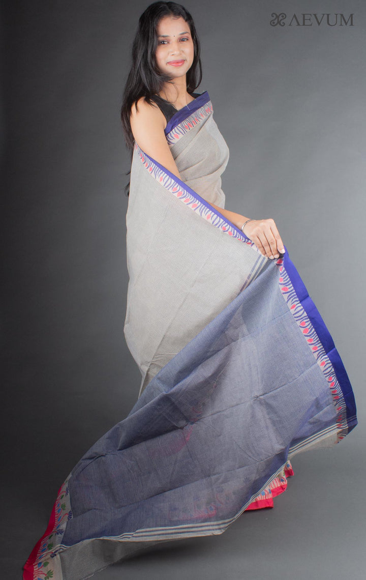 Bangladeshi Cotton Handloom Saree Without Blouse Piece - 6429 - AEVUM