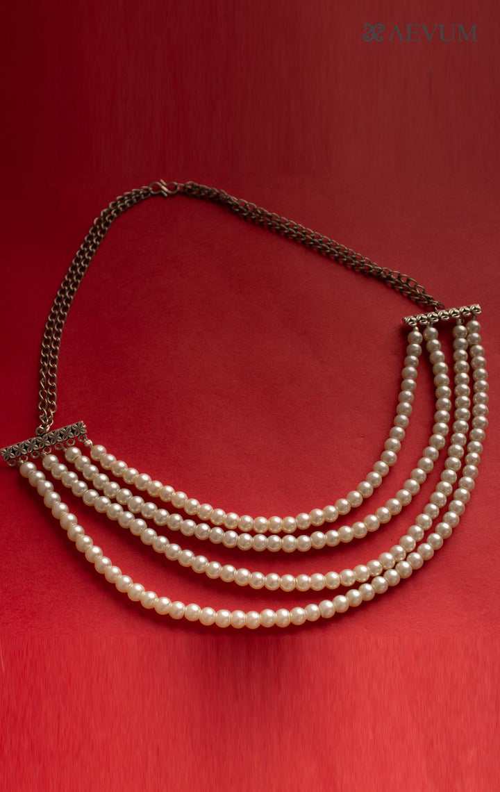 Four String Pearl Necklace - 0643 Jewellery AEVUM