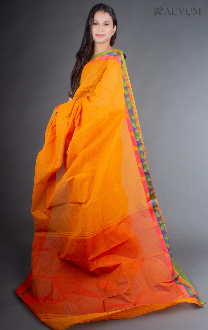 Bangladeshi Cotton Handloom Saree Without Blouse Piece - 6435 - AEVUM