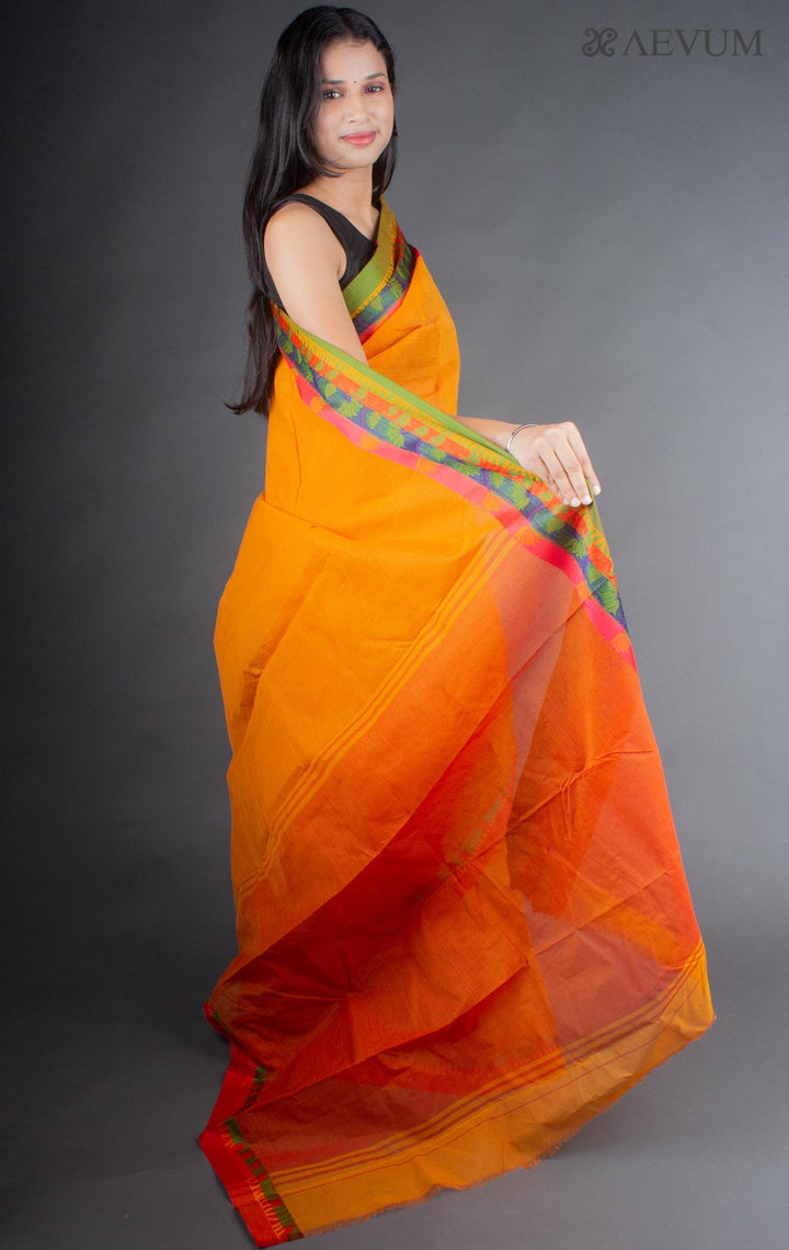 Bangladeshi Cotton Handloom Saree Without Blouse Piece - 6435 Saree AEVUM 2   