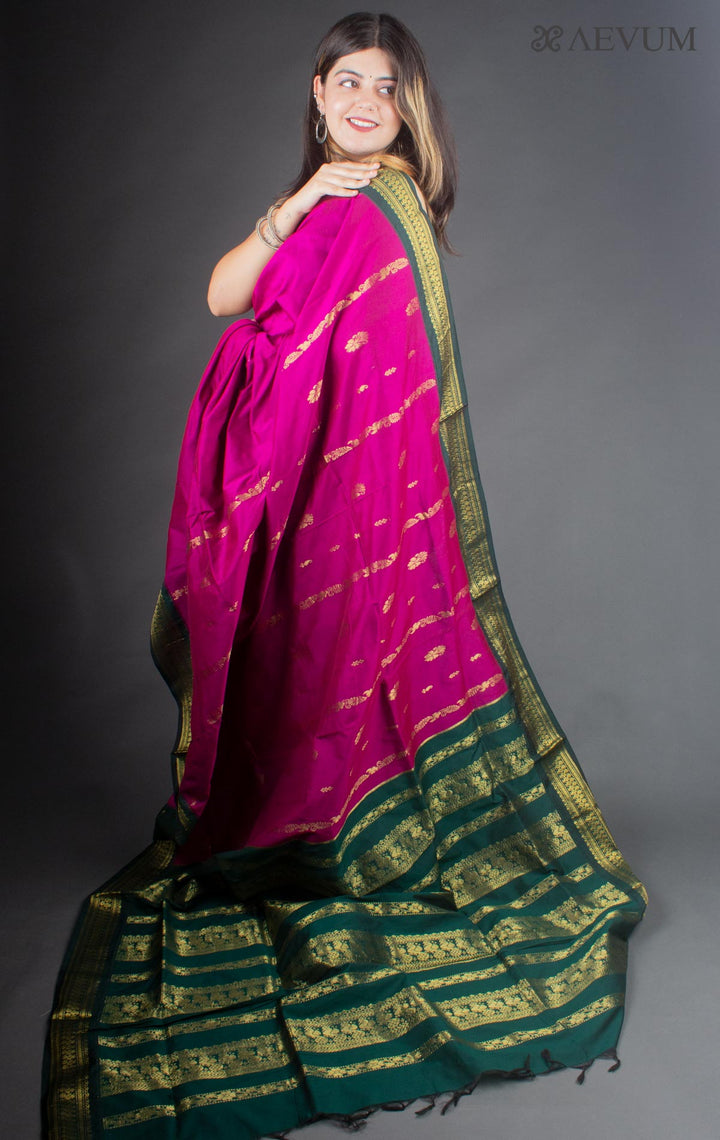 Kalyani South Cotton Silk Handloom Saree with Blouse Piece - 6516 Saree SSH   