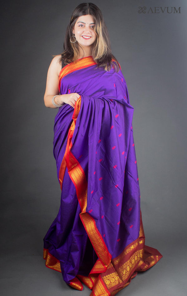 Kalyani South Cotton Silk Handloom Saree with Blouse Piece - 6520 Saree SSH   
