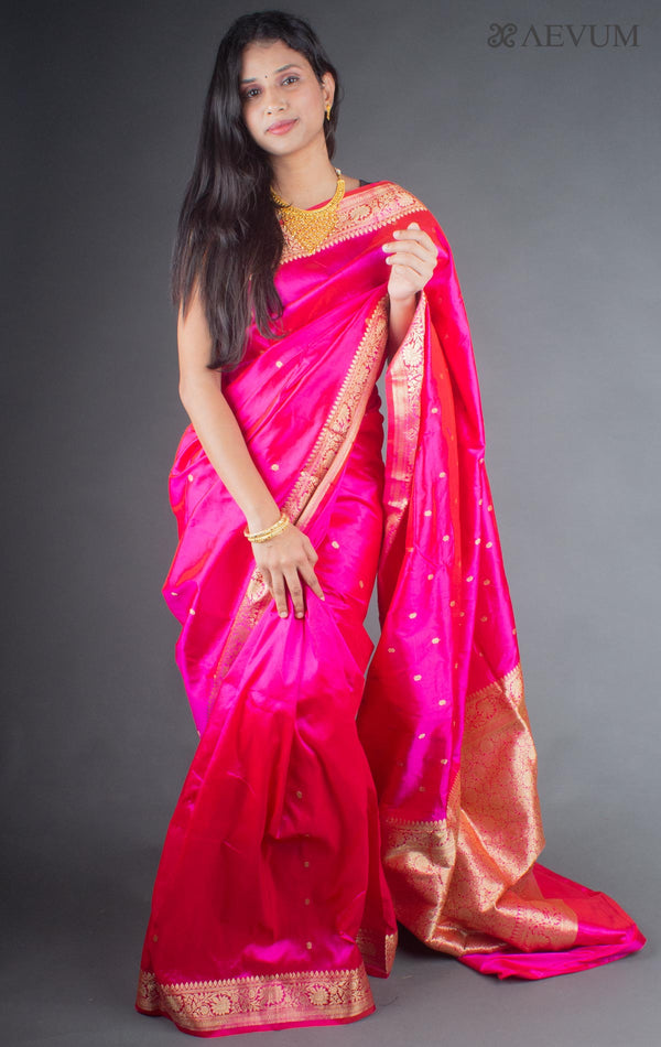 Banarasi Silk Saree with Silk Mark - 6644 Saree AEVUM 2   