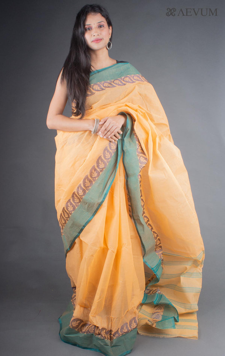 Bengal Cotton Handloom Saree Without Blouse Piece - 6645 - AEVUM