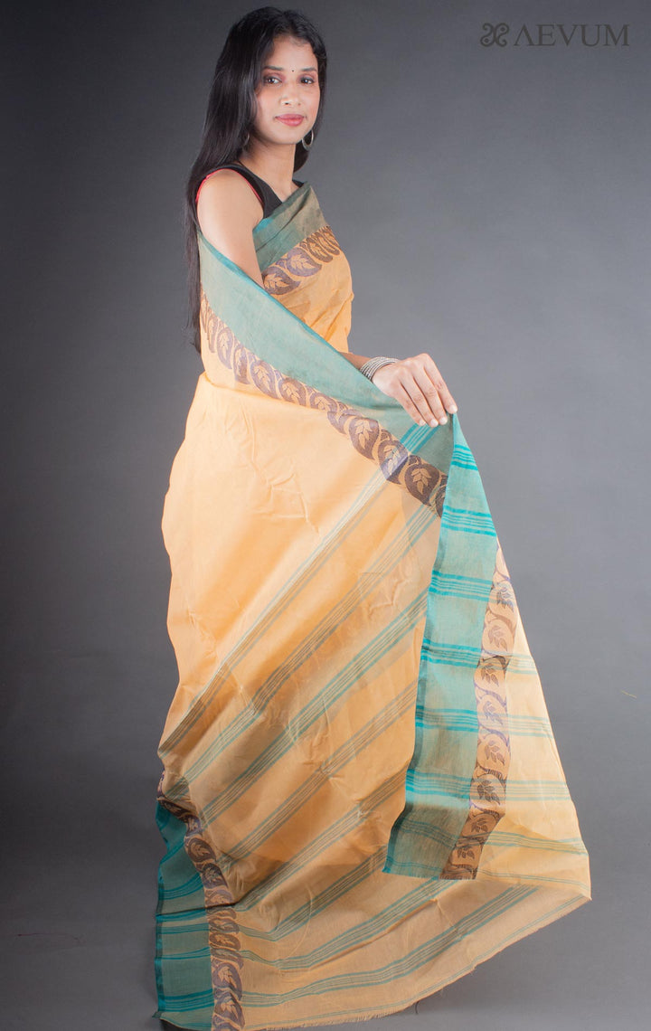 Bengal Cotton Handloom Saree Without Blouse Piece - 6645 - AEVUM