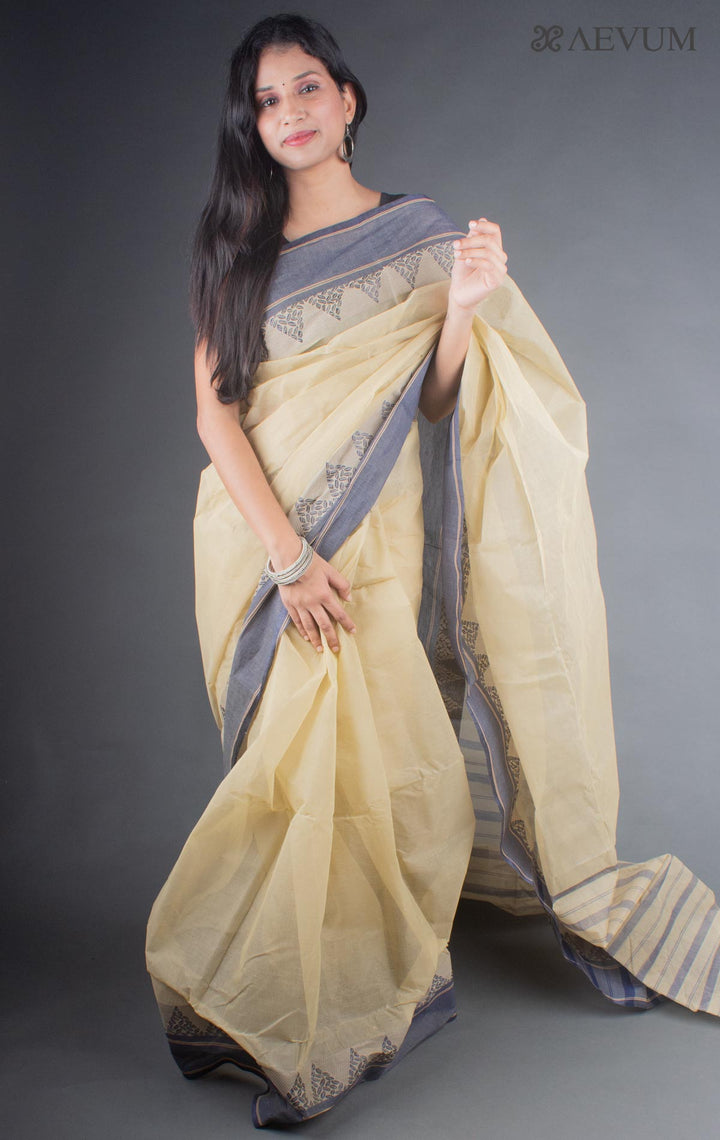 Bengal Cotton Handloom Saree Without Blouse Piece - 6646 - AEVUM