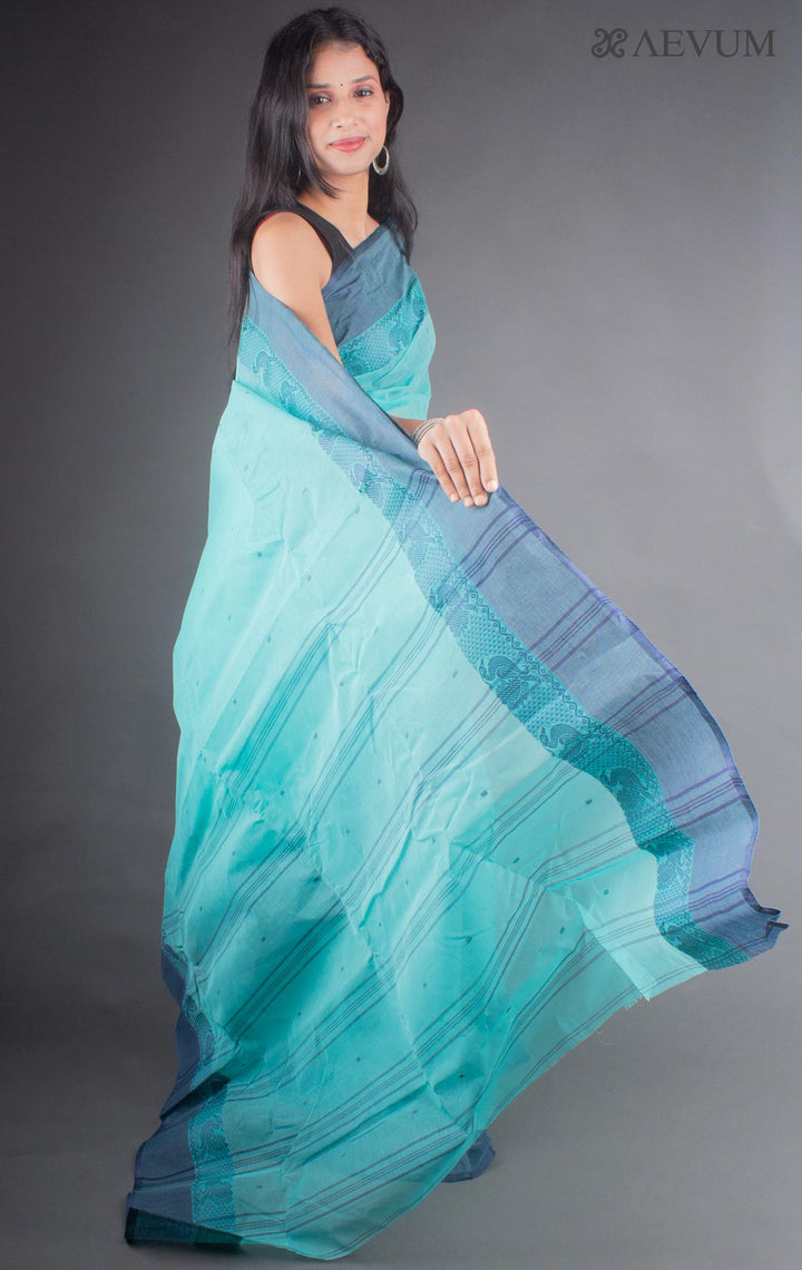 Bengal Cotton Handloom Saree Without Blouse Piece - 6648 - AEVUM