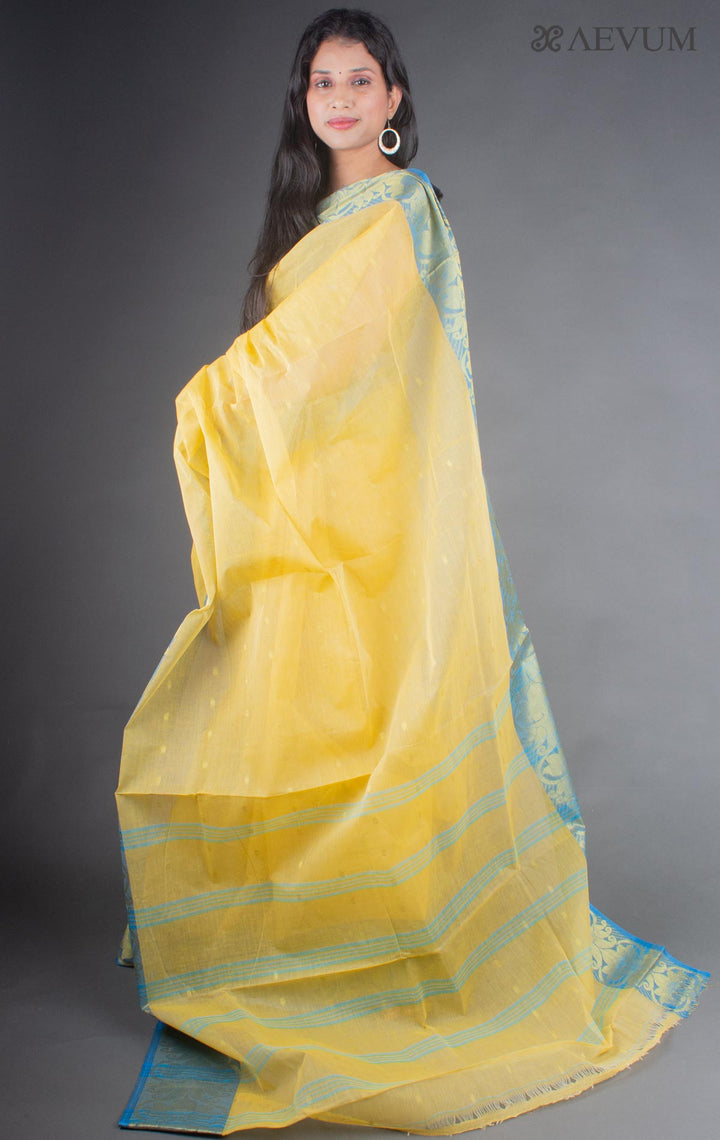 Bengal Cotton Handloom Saree Without Blouse Piece - 6650 Saree AEVUM   