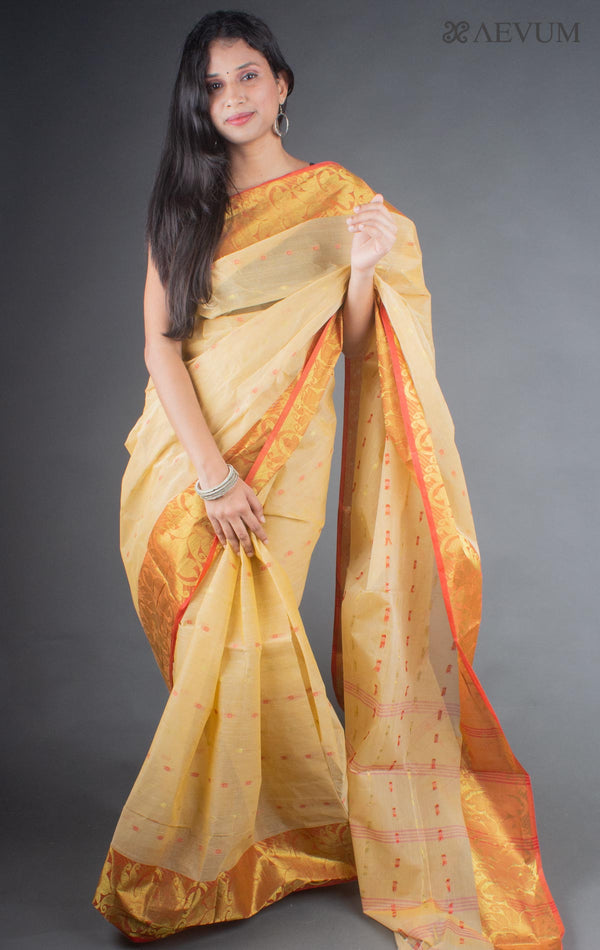 Bengal Cotton Handloom Saree Without Blouse Piece - 6651 Saree Anita Kuthir   