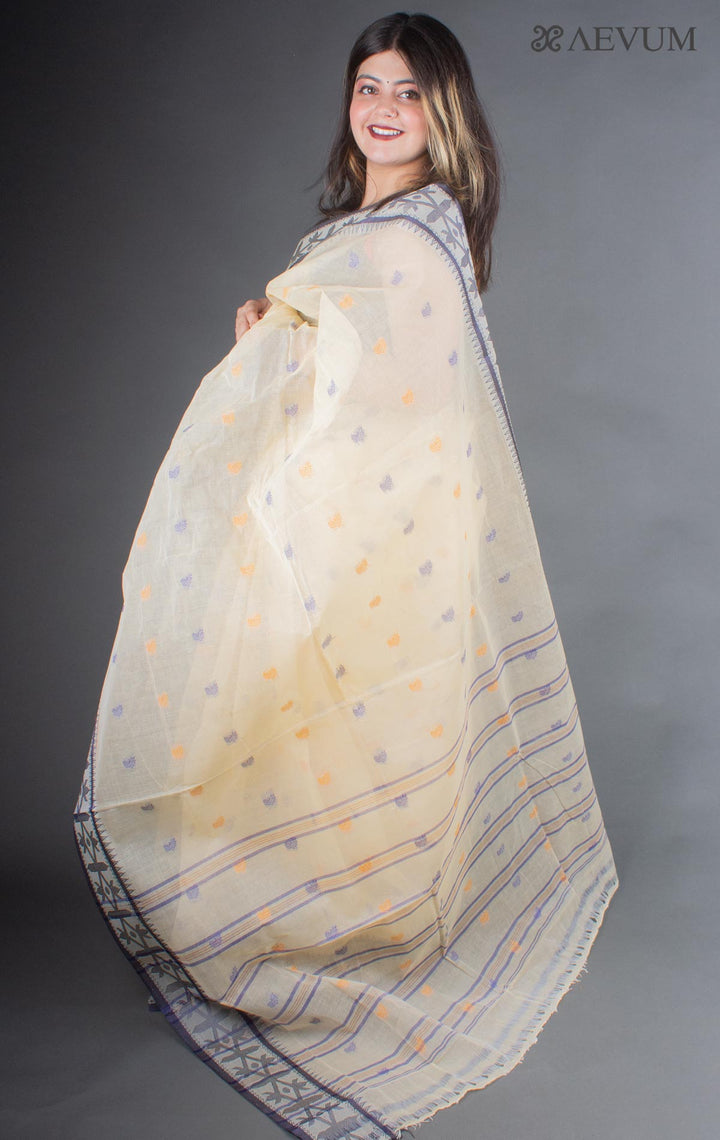 Bengal Cotton Handloom Saree Without Blouse Piece - 6655 - AEVUM