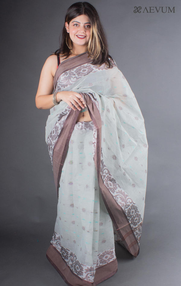 Bengal Cotton Handloom Saree Without Blouse Piece - 6657 Saree AEVUM 2   