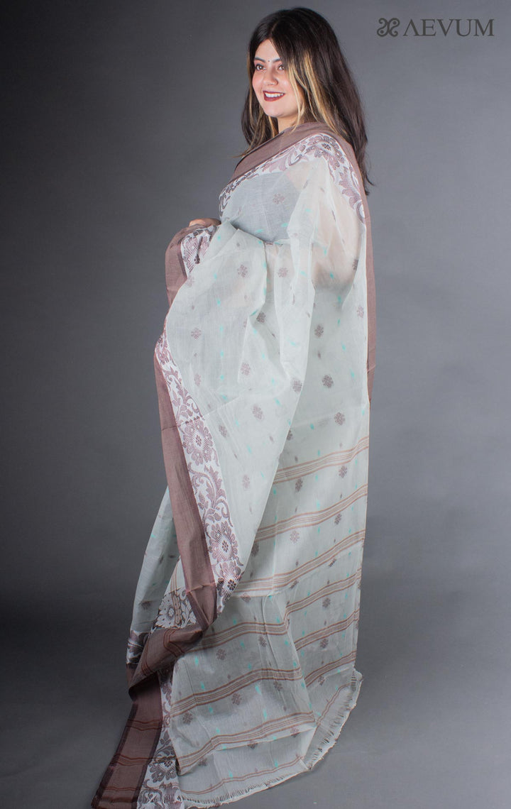 Bengal Cotton Handloom Saree Without Blouse Piece - 6657 Saree AEVUM   