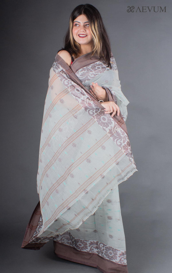 Bengal Cotton Handloom Saree Without Blouse Piece - 6657 Saree Ashoke Pal   
