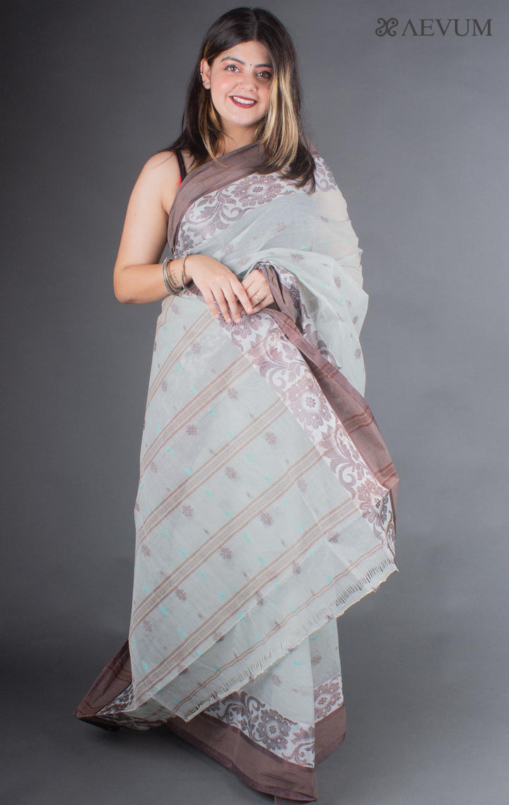 Bengal Cotton Handloom Saree Without Blouse Piece - 6657 - AEVUM