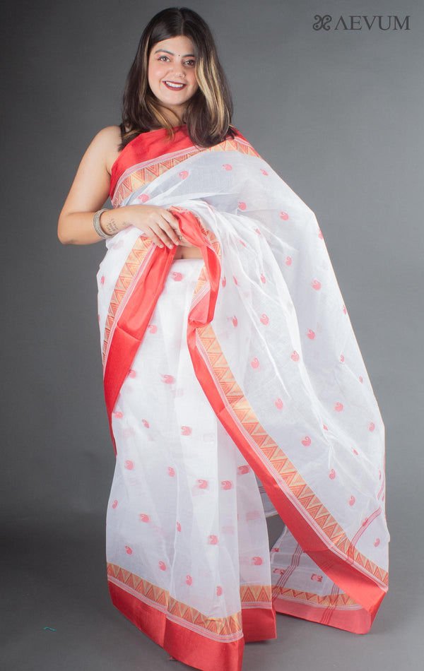 Bengal Cotton Handloom Saree Without Blouse Piece - 6658 Saree AEVUM 2   
