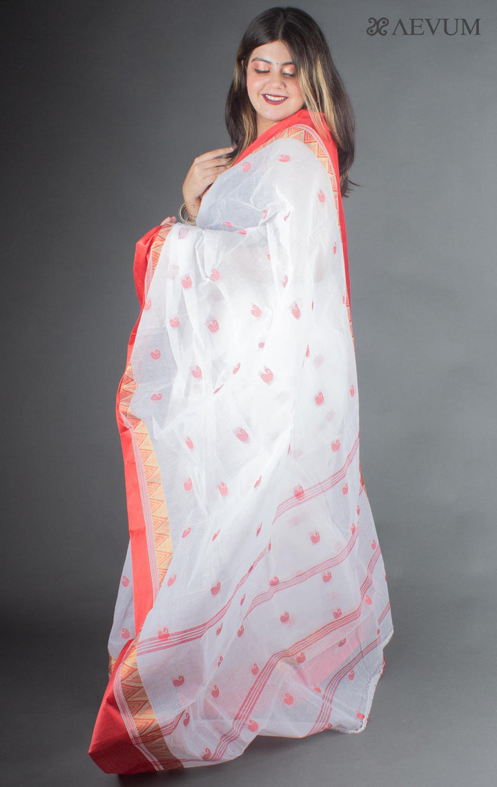 Bengal Cotton Handloom Saree Without Blouse Piece - 6658 - AEVUM