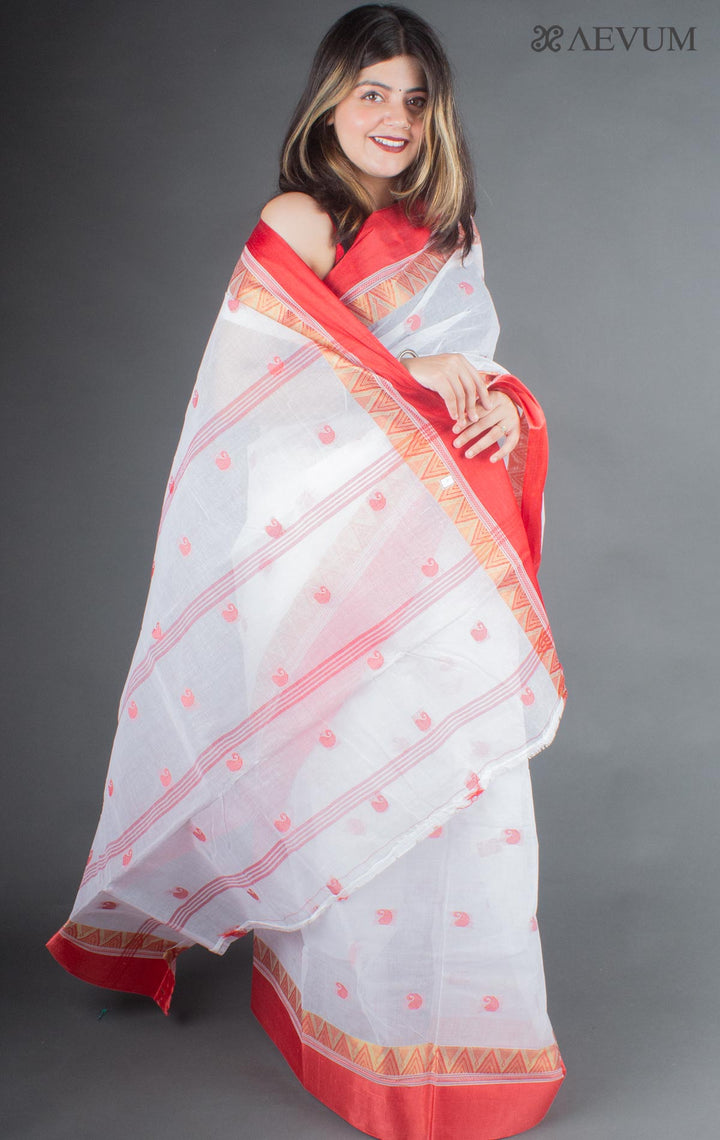 Bengal Cotton Handloom Saree Without Blouse Piece - 6658 Saree AEVUM 2   