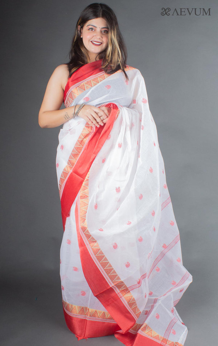 Bengal Cotton Handloom Saree Without Blouse Piece - 6658 Saree AEVUM 2   