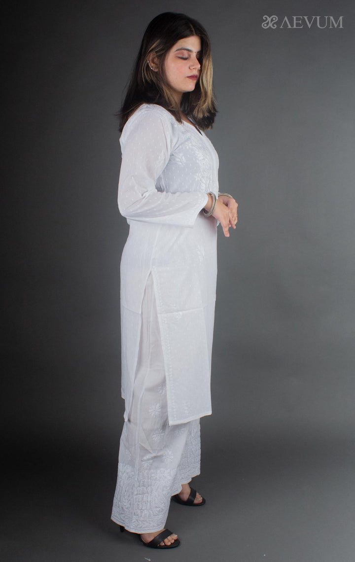 Hand Embroidered Lucknowi Chikankari Kurti - 7197 Kurti AEVUM