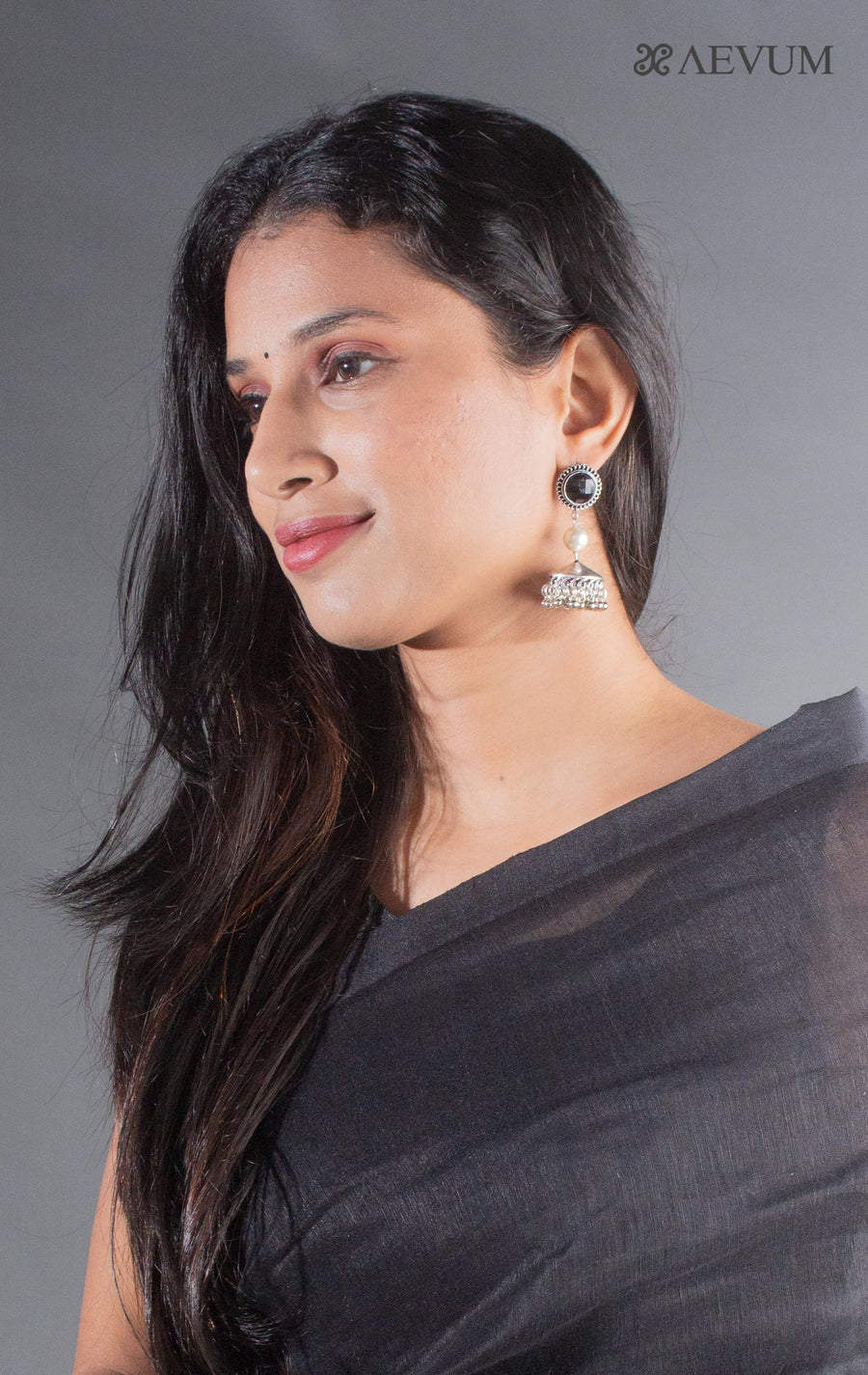 Oxidised Jhumki Earrings - 8245 Jewellery AEVUM