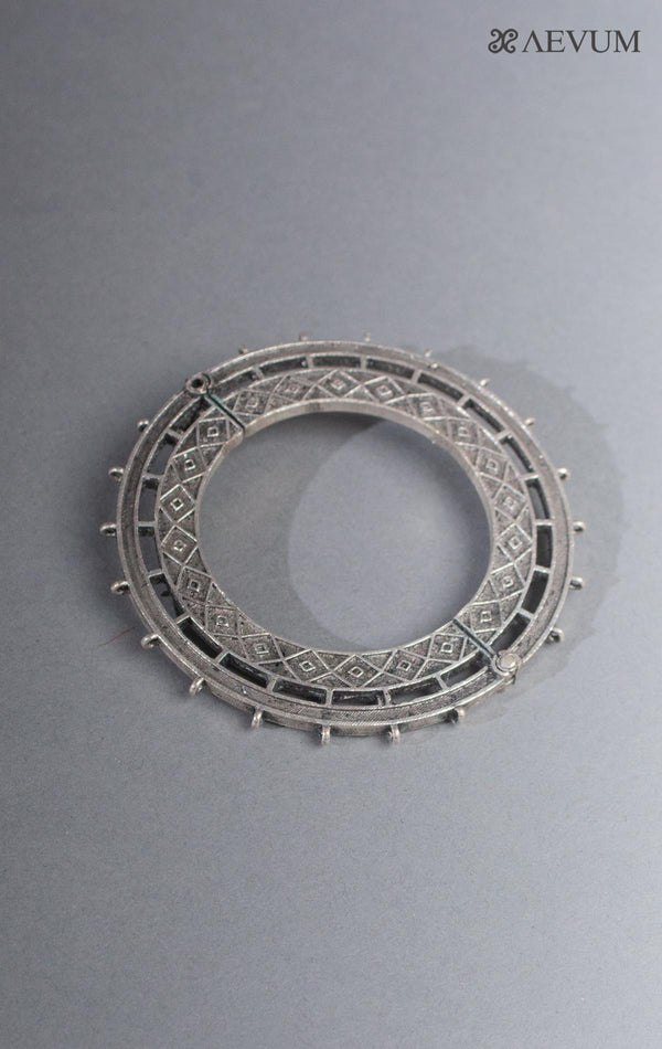 Silver Lookalike Round Bangle / Kada - 8046 Jewellery Kalyan Arts   