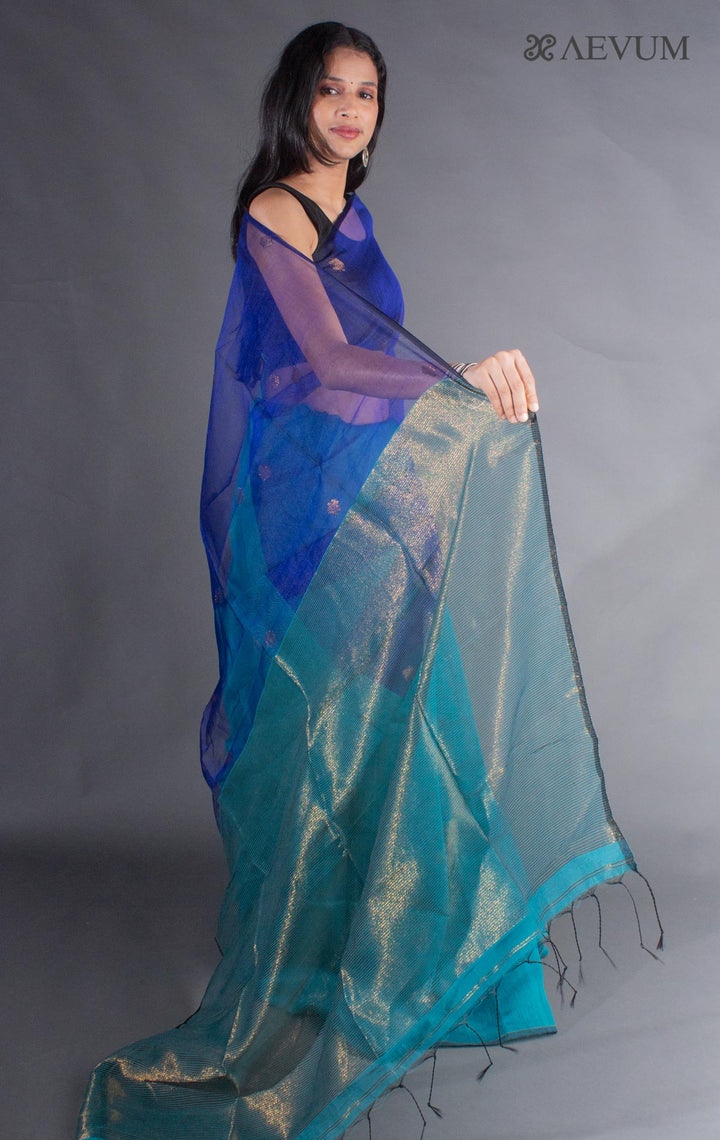 Ball Buti Matka Muslin Silk Saree - 8051 - AEVUM
