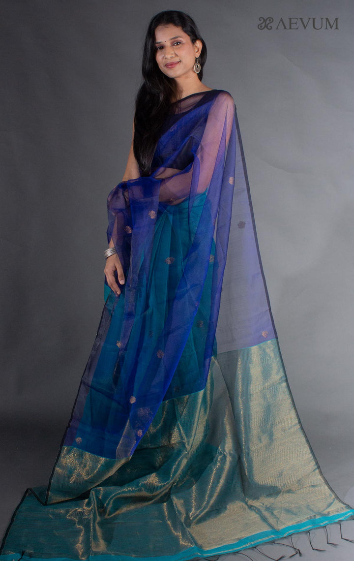 Ball Buti Matka Muslin Silk Saree - 8051 - AEVUM
