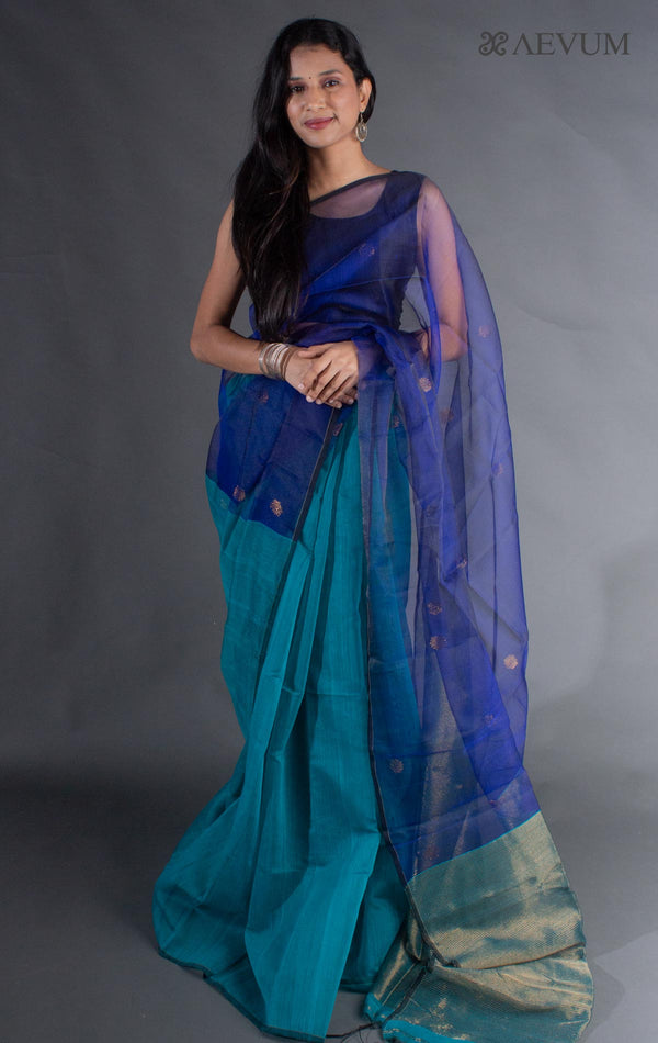 Ball Buti Matka Muslin Silk Saree - 8051 - AEVUM
