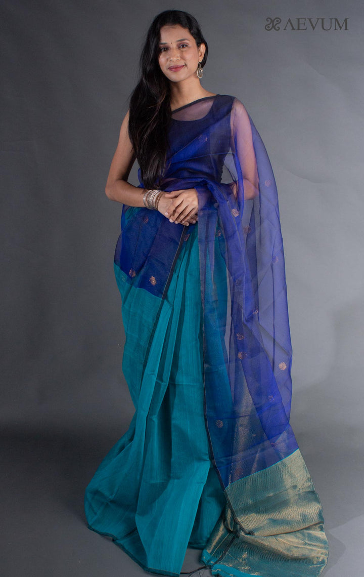 Ball Buti Matka Muslin Silk Saree - 8051 - AEVUM