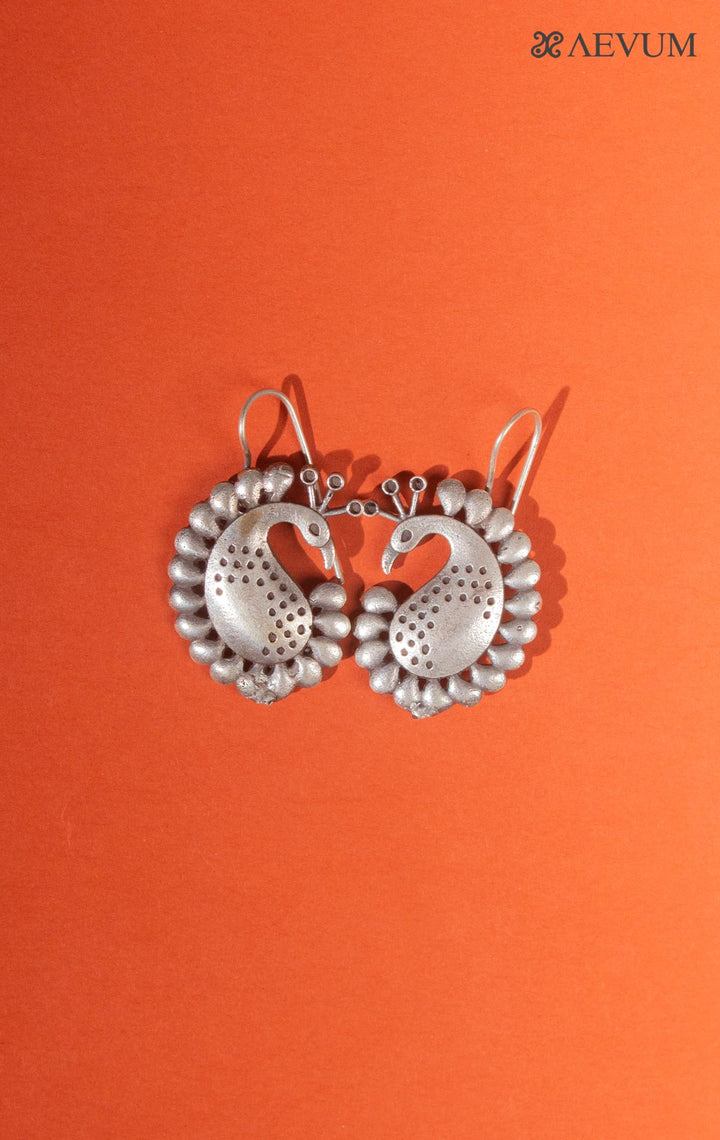 Silver lookalike Earrings - 8236 - AEVUM